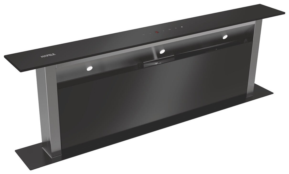 MAXIMA Davlumbaz 90cm asansörlü syh cam