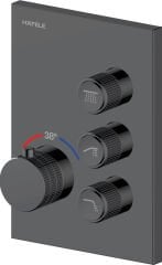 MASTERMIX 3F Ankastre banyo bataryası,mat siyah