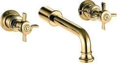 MONET Ankastre lavabo bataryası, parlak altın