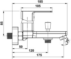 SOLAR Banyo bataryası, mat siyah