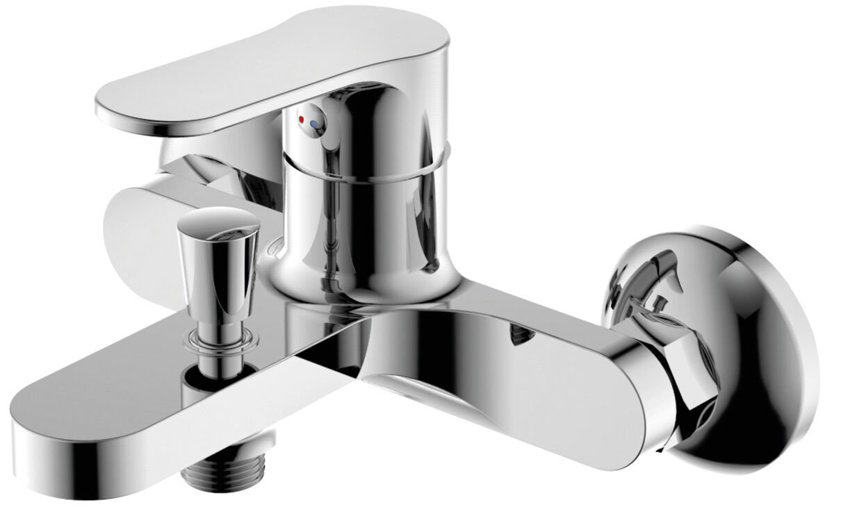 CENTRO Banyo bataryası, parlak krom