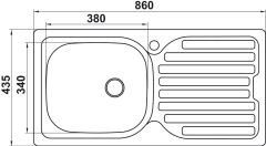CAPUA03 Eviye,tz.üst.860x435mm,dekor,sağ
