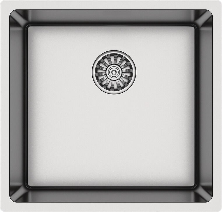 NOVARA03 Eviye,440x440mm,pas.çel.fırçalı