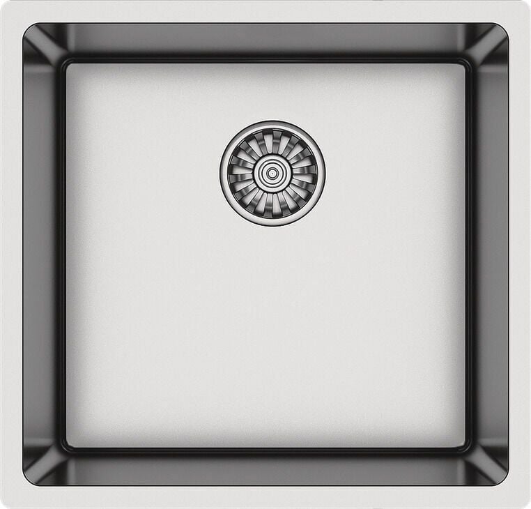 NOVARA03 Eviye,440x440mm,pas.çel.fırçalı