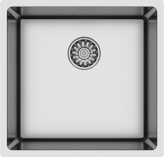 NOVARA03 Eviye,440x440mm,pas.çel.fırçalı