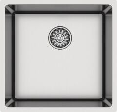 NOVARA03 Eviye,440x440mm,pas.çel.fırçalı