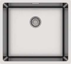 NOVARA04 Eviye,490x440mm,pas.çel.fırçalı