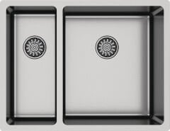 NOVARA06 Eviye,580x440mm,pas.çel.fır.sağ