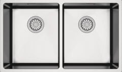 NOVARA07 Eviye,740x440mm,pas.çel.fırçalı