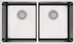 NOVARA07 Eviye,740x440mm,pas.çel.fırçalı