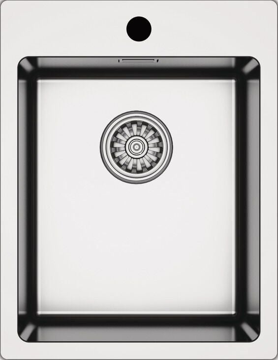 NOVARA09 Eviye,390x505mm,pas.çel.fırçalı