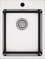 NOVARA09 Eviye,390x505mm,pas.çel.fırçalı