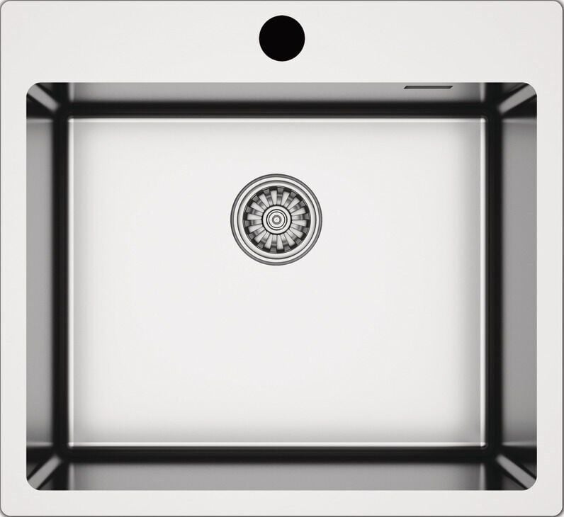 NOVARA12 Eviye,550x505mm,pas.çel.fırçalı