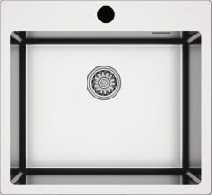 NOVARA12 Eviye,550x505mm,pas.çel.fırçalı