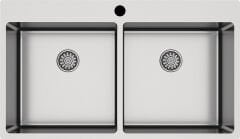 NOVARA14 Eviye,870x505mm,pas.çel.fırçalı