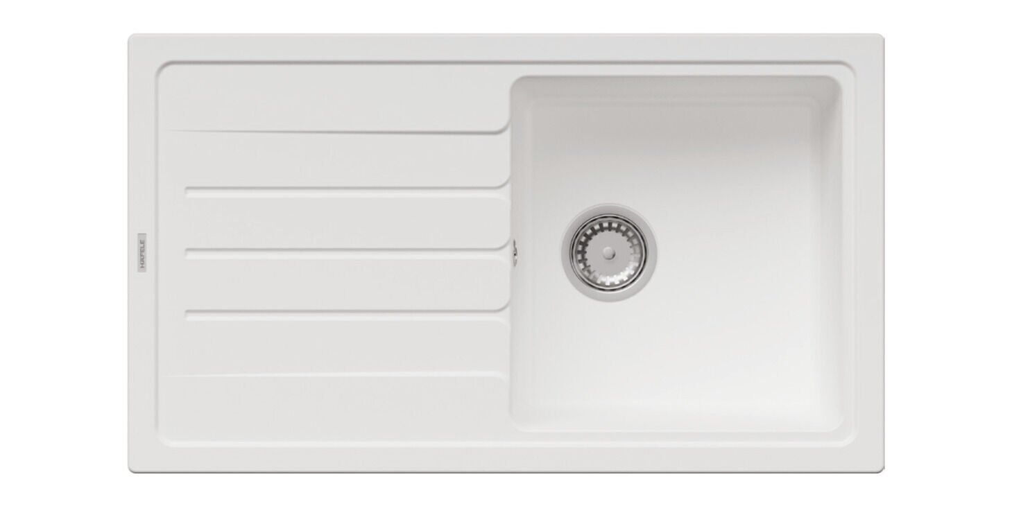 GRANO White granit eviye, 860x500