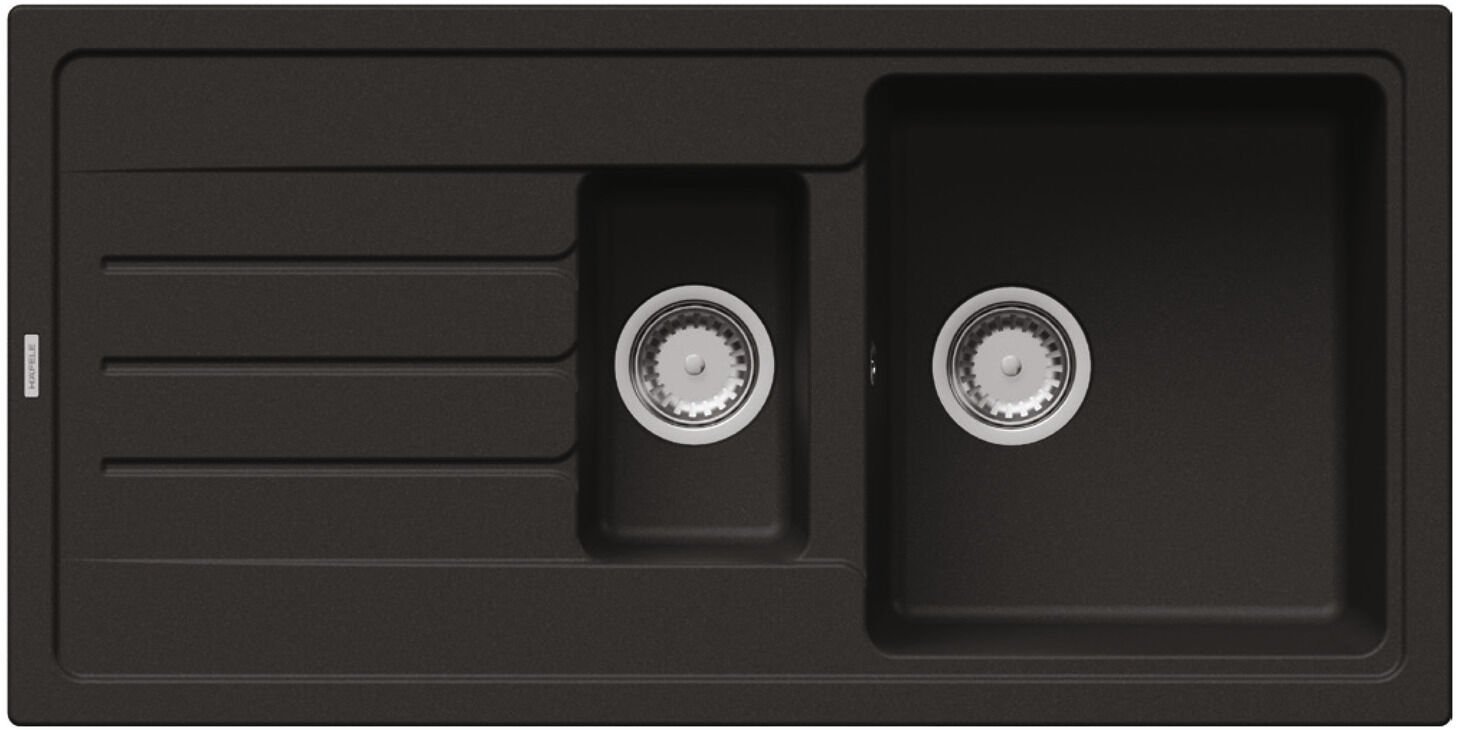 GRANO Black granit eviye, 1000x500