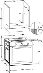 ETERNAL Fırın 7F 60cm inox