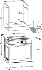 CONTEMPO Fırın 7F 60cm inox
