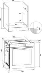 VINTAGE Fırın 8F 60cm antrasit/bronz