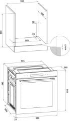 VINTAGE Fırın 8F 60cm krem/altın