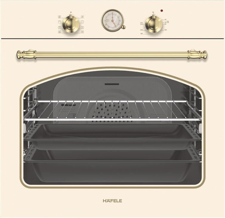 VINTAGE Fırın 8F 60cm krem/altın