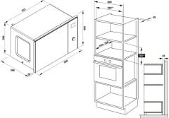 CAPELLA Mikrodalga fırın ank 25L siyah