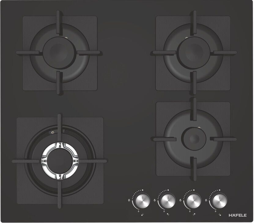 CAPELLA Ocak gazlı 60cm 3G1W siyah cam