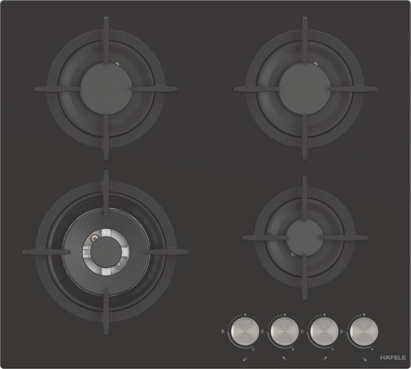 ORION II Ocak gazlı 60cm 3G1W siyah cam