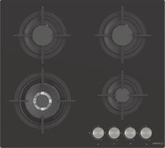 ORION II Ocak gazlı 60cm 3G1W siyah cam