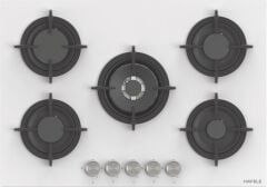 ORION Ocak gazlı 75cm 4G1W beyaz cam