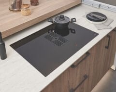 OPUS PLUS Ocak+dav ind 77cm 2 Flex siyah