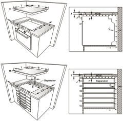 GOURMET Ocak gazlı 90cm 4G1W siyah cam