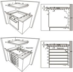 GOURMET Ocak gazlı 90cm 4G1W siyah cam